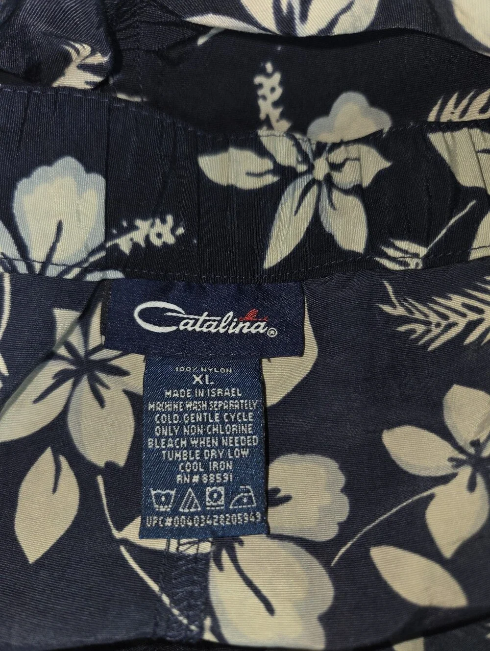 Catalina VTG Women’s Navy Floral Drawstring Board Shorts